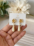 Pendientes artesanales de cuentas de colores – Diseño exclusivo zpen899
