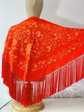 L01-270021 MANTON BORDADO FLRCO CORTO NARANJA