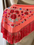 MANTONCILLO BORDADO CLAVER CORAL 270061