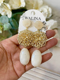 PENDIENTE FLAMENCO CON PIRDRA NATURAL PEN999 - FELIZ SHOPPING 