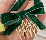 Broche Peine para el Cabello con Lazo de Terciopelo (Varios Colores) Tk-26-bro399