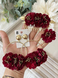 Conjunto Flamenco de Flores – Pendientes y Peineta - FELIZ SHOPPING 