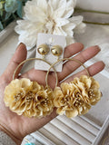 Conjunto Flamenco de Flores – Pendientes y Peineta - FELIZ SHOPPING 