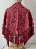 Mantón Flamenco Bordado con Flecos -Mantoncillo de Flamenca -Varios Colores 270034 Tk26