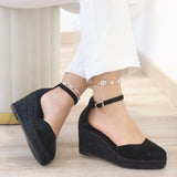 Esparto de cuña de esparto para mujer -Cómodos y elegantes 6006