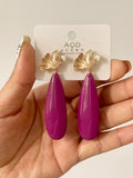 Pendientes artesanales de cuentas de colores – Diseño exclusivo zpen899
