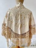 Mantón Flamenco Bordado con Flecos -Mantoncillo de Flamenca -Varios Colores Tk26