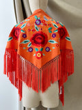 Mantón bordado con flecos para flamencos 270053 - FELIZ SHOPPING 