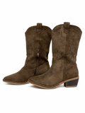 Botas cowboy de caña media estilo western K5050
