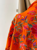LA-MOD13 MANTONCILLO BORDADO ACAPULCO NARANJA MANT6999