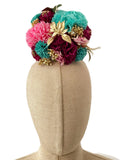 Ramillete de Flores Flamenca Hecha a Mano con Flores de Tela TK-26-f16 - FELIZ SHOPPING 