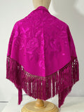 Mantón Flamenco Bordado con Flecos -Mantoncillo de Flamenca -Varios Colores 270034 Tk26