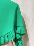 MANTONCILLO ROCIO LISO VERDE MANT1499 - FELIZ SHOPPING 