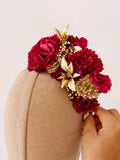 CORONA DE FLAMENCAS PARA NINA LARGA 18CM ANCHO 8CM FLO1399