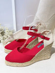 ZAPATOS ESPARTO 9 ROJO 787-5-RJ - FELIZ SHOPPING 