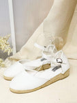 ZAPATOS ESPARTO BAJO BLANCO 787-1A-BL - FELIZ SHOPPING 